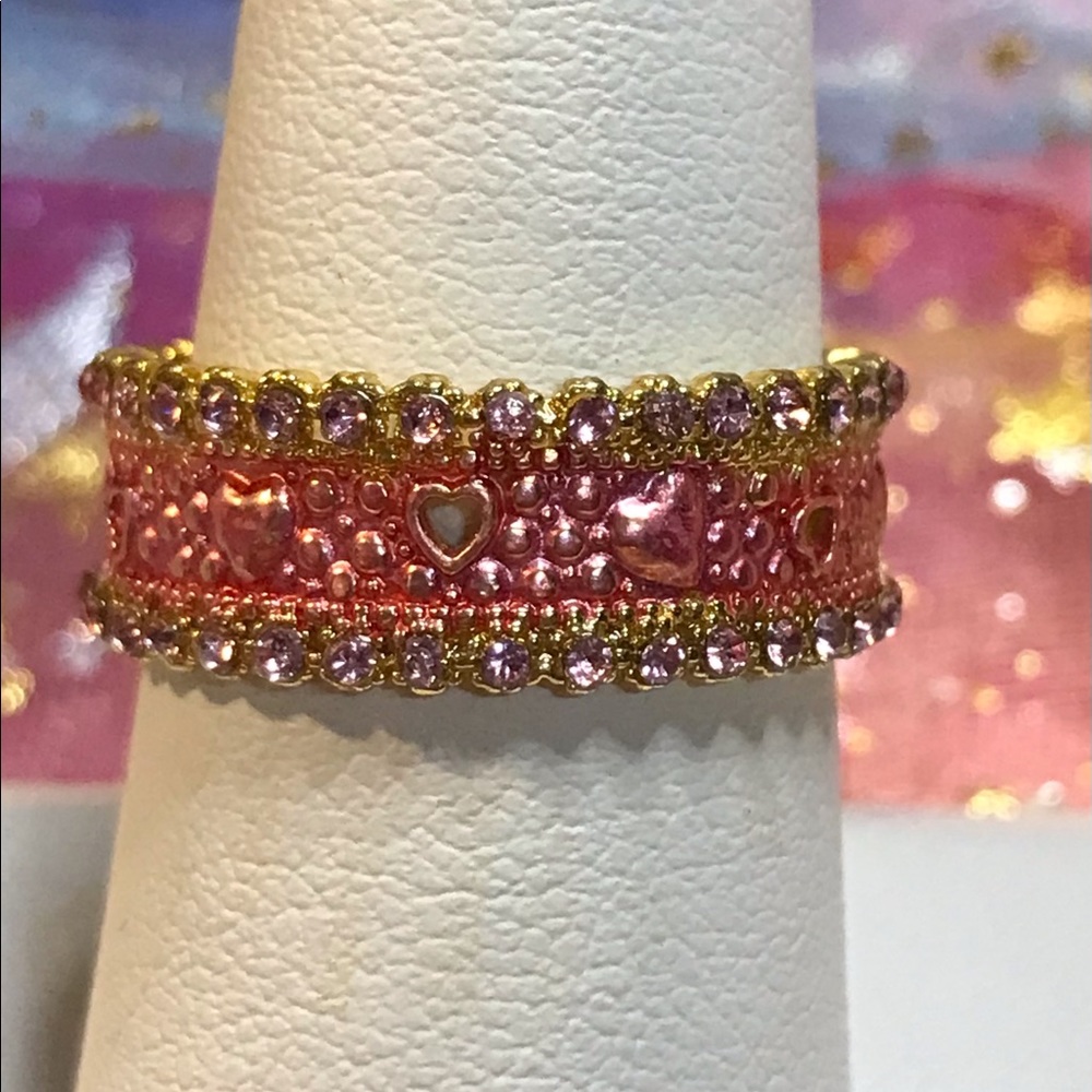 New Pink Sparkly Ring Sz 8.5